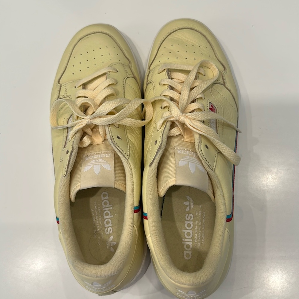 Adidas Originals Continental‎ 80 Mist Sun Yellow Mens Sneakers Size 13 - worn 3x